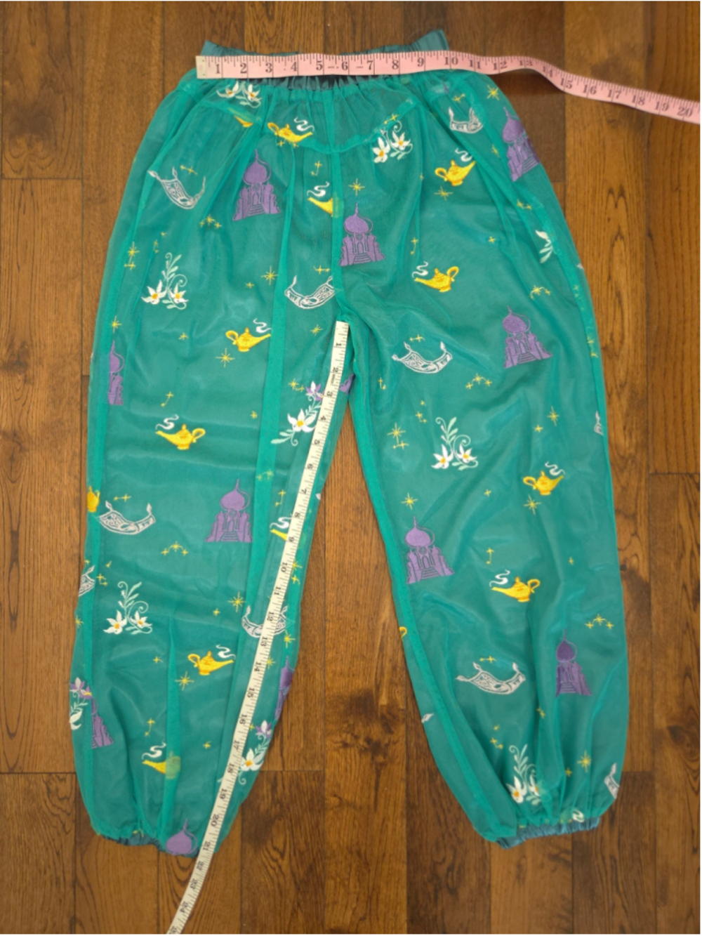 Hanna Andersson × Disney Jasmine Costume Pants Green Girls Size Medium